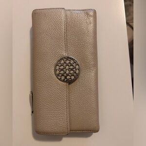 Cream coach wallet